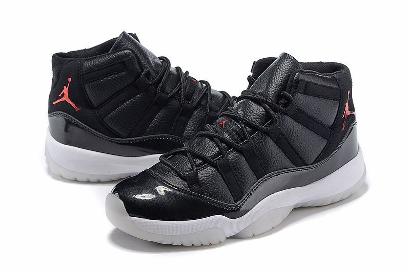 Nike Air Jordan 11 Retro Black/White, черный, белый, кожа, мужские