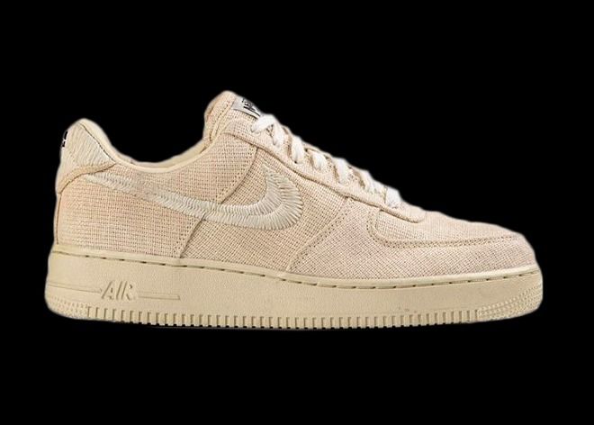 Stussy x Nike Air Force 1 Low бежевые мужские-женские