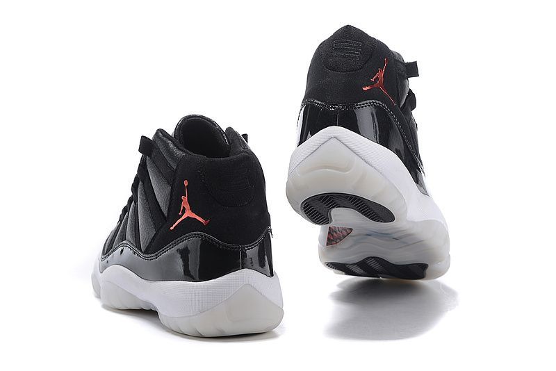 Nike Air Jordan 11 Retro Black/White, черный, белый, кожа, мужские