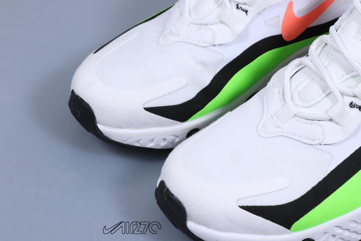 Nike Air Max 270, белый с зеленым, нейлон, мужские, женские