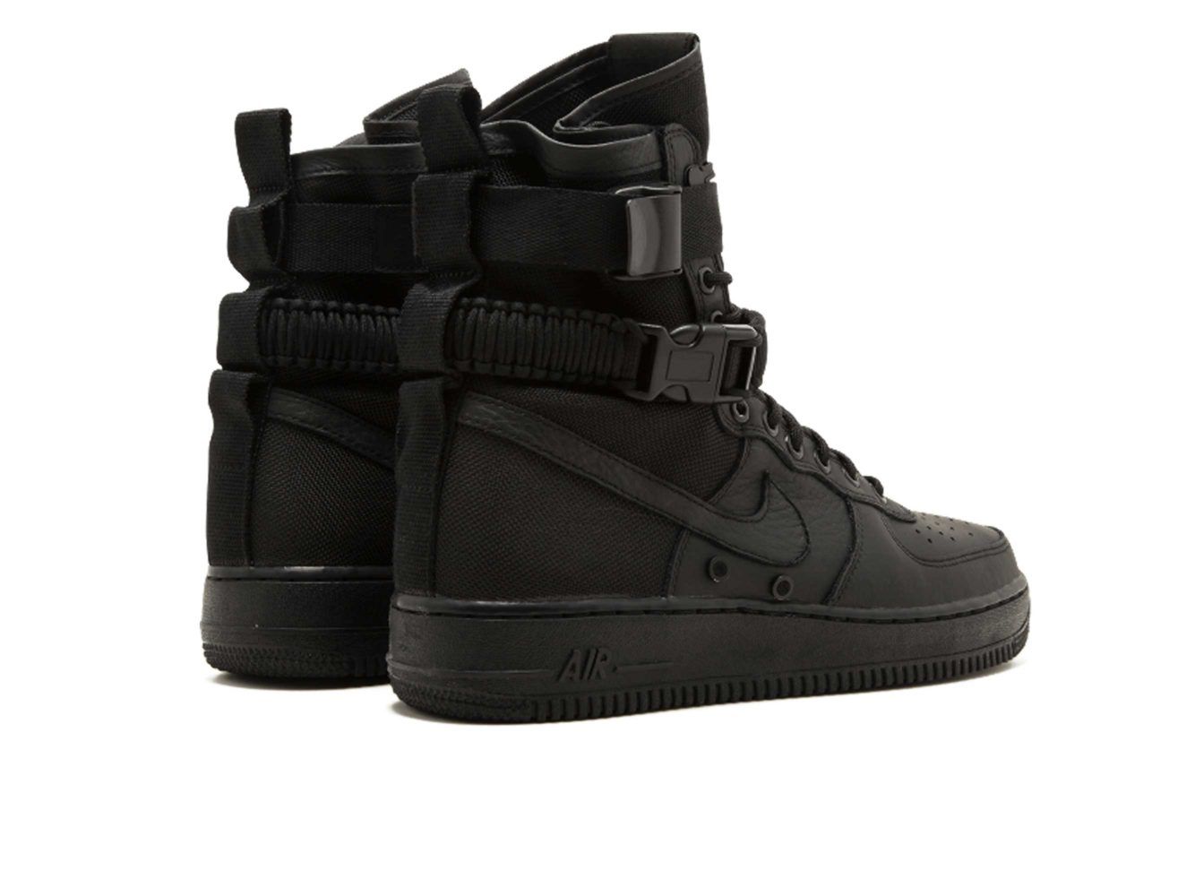 Nike Air Force 1 SF High, черный, кожа, нейлон, мужские