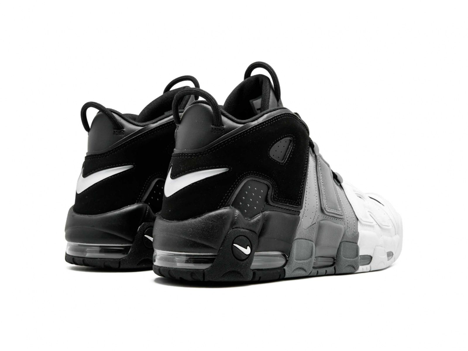 Nike Air More Uptempo White/Grey/Black, белый, серый, черный, нубук, мужские