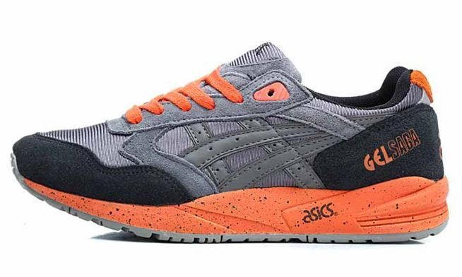 Asics Gel Saga (Grey/Orange) серые с оранжевым 35-44
