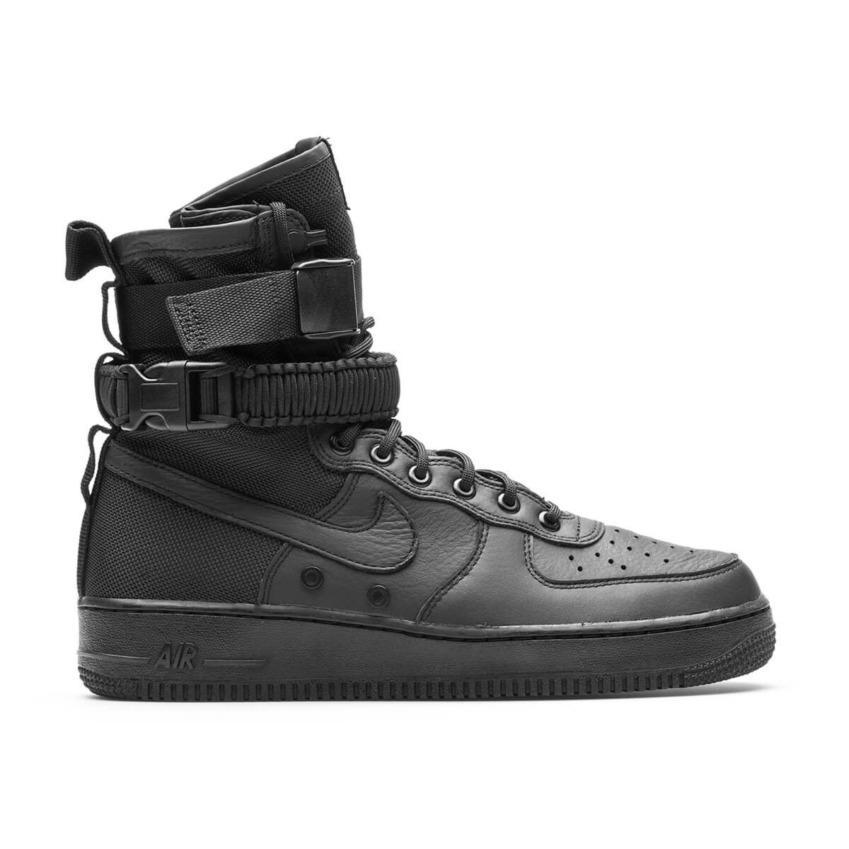 Nike Air Force 1 SF High, черный, кожа, нейлон, мужские